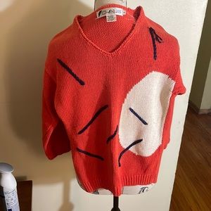 Chaus Vintage Mid Century Modern Print Sweater